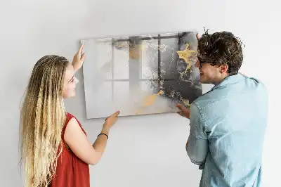 Magnetisk rittavla i marmor-design