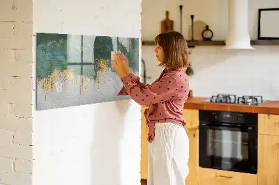 Magnetisk skrivtavla med penna med dekorativt mönster
