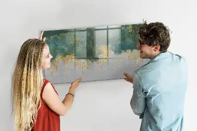 Magnetisk skrivtavla med penna med dekorativt mönster