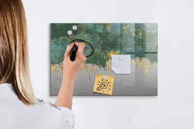 Magnetisk skrivtavla med penna med dekorativt mönster