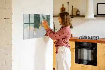 Magnetisk skrivtavla med penna med dekorativt mönster