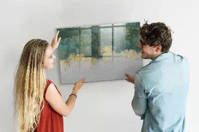 Magnetisk skrivtavla med penna med dekorativt mönster