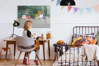 Magnetisk skrivtavla med penna med dekorativt mönster