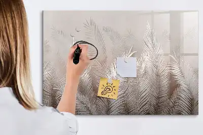 Magnetisk rittavla med motiv av exotiska blad
