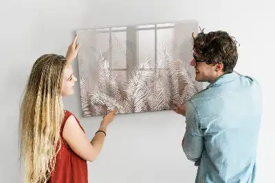 Magnetisk rittavla med motiv av exotiska blad