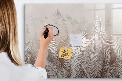 Magnetisk rittavla med motiv av exotiska blad