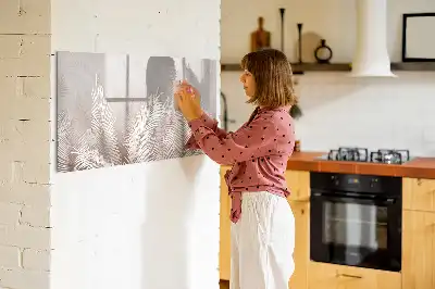 Magnetisk rittavla med motiv av exotiska blad