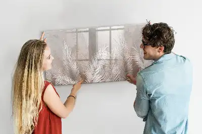 Magnetisk rittavla med motiv av exotiska blad