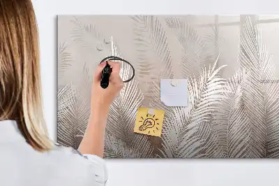 Magnetisk rittavla med motiv av exotiska blad