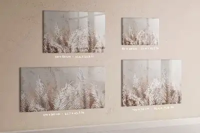 Magnetisk rittavla med motiv av exotiska blad
