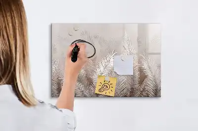 Magnetisk rittavla med motiv av exotiska blad