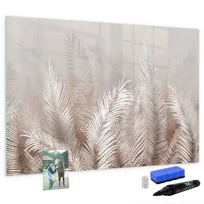 Magnetisk rittavla med motiv av exotiska blad