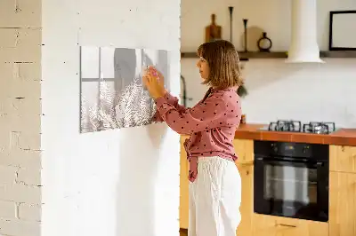 Magnetisk rittavla med motiv av exotiska blad