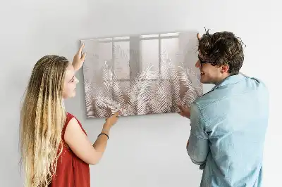 Magnetisk rittavla med motiv av exotiska blad