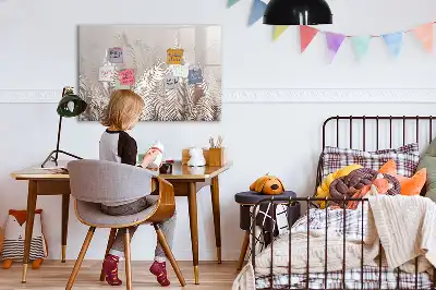 Magnetisk rittavla med motiv av exotiska blad