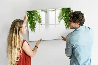 Magnetisk tavla med penna palmblad