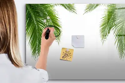 Magnetisk tavla med penna palmblad