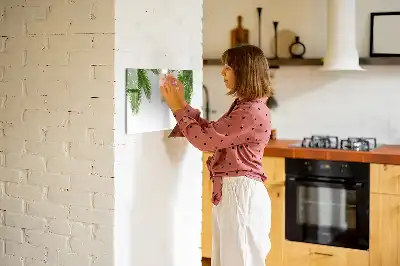 Magnetisk tavla med penna palmblad