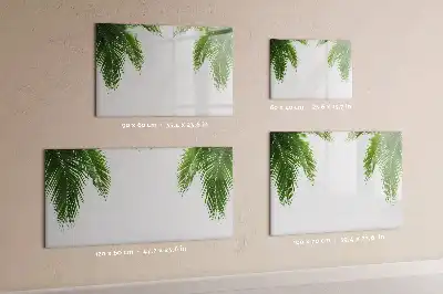 Magnetisk tavla med penna palmblad