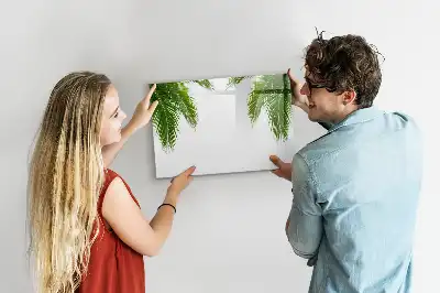 Magnetisk tavla med penna palmblad
