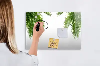 Magnetisk tavla med penna palmblad