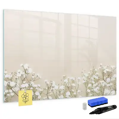 Magnetisk rittavla med motiv av blommande blommor