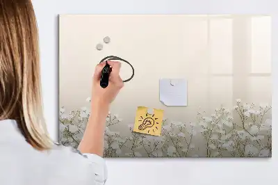 Magnetisk rittavla med motiv av blommande blommor