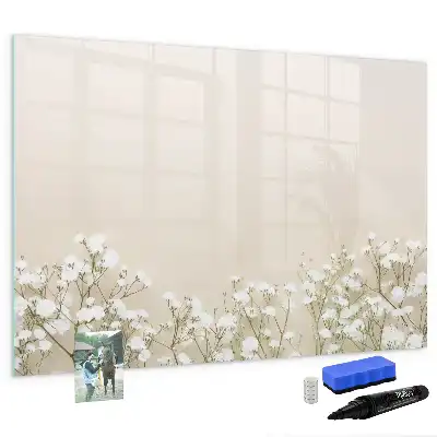 Magnetisk rittavla med motiv av blommande blommor
