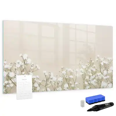 Magnetisk rittavla med motiv av blommande blommor