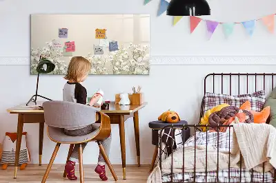 Magnetisk rittavla med motiv av blommande blommor