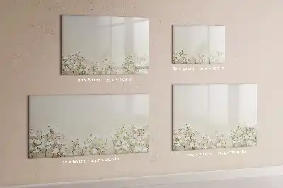 Magnetisk rittavla med motiv av blommande blommor