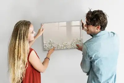 Magnetisk rittavla med motiv av blommande blommor