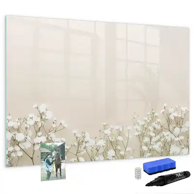 Magnetisk rittavla med motiv av blommande blommor