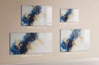 Magnetisk skrivtavla med penna marmormönstrad