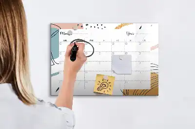 Magnetisk rittavla för affärsorganisering