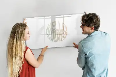 Magnetisk tavla med penna med texten Hej sommar