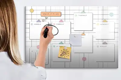 Magnetisk rittavla veckoschema