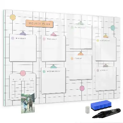 Magnetisk rittavla veckoschema