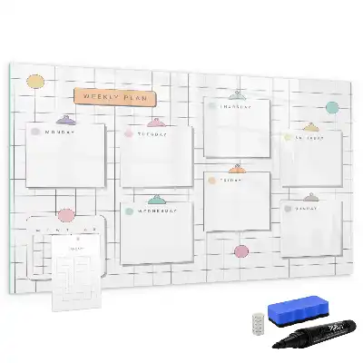 Magnetisk rittavla veckoschema