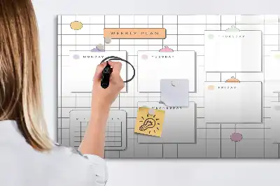 Magnetisk rittavla veckoschema