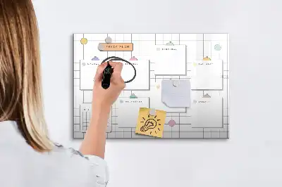 Magnetisk rittavla veckoschema