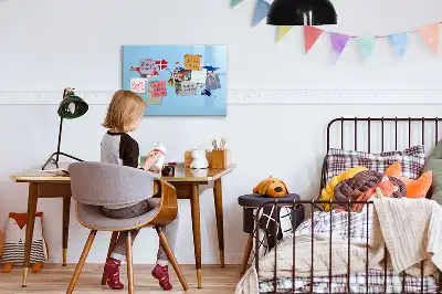 Magnetisk rittavla karta med flaggor