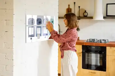 Magnetisk tavla med penna polaroidramar