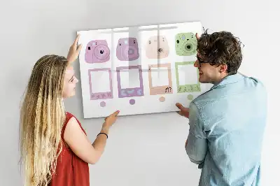 Magnetisk rittavla i form av ett kameraset