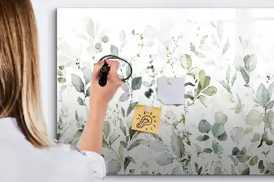 Magnetisk tavla med penna växter