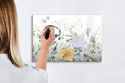 Magnetisk tavla med penna växter