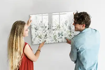 Magnetisk tavla med penna växter