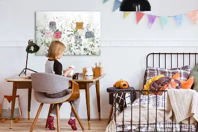 Magnetisk tavla med penna växter