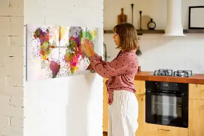 Akvarellvärldskarta magnetisk tavla med penna