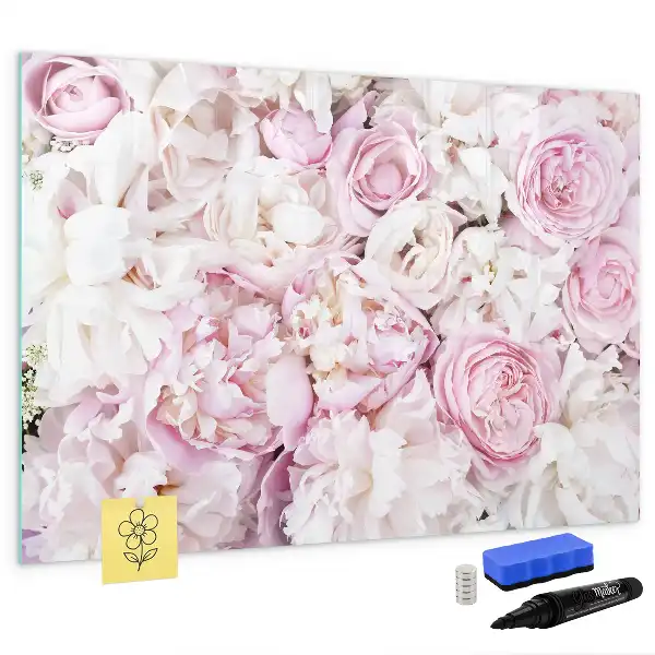 Magnetisk rittavla med dekorativt blommotiv